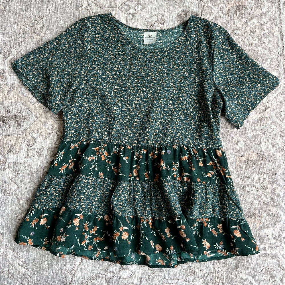 Paper Crane Peplum Top